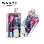 WASPE Crystal Double Flavors 40K Puffs Disposable Vape – Grape Ice & Black Dragon Ice (32ml, Dual Mesh, LED Display)