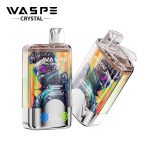 WASPE Crystal Double Flavors 40K Puffs Disposable Vape – Strawberry Banana & Pineapple Coconut Ice (32ml, LED Display, USB-C)
