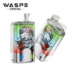WASPE Crystal Double Flavors 40K Puffs Disposable Vape – Strawberry Kiwi & Strawberry Cherry (32ml, LED Display, Type‑C)