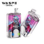 WASPE Crystal Double Flavors 40K Puffs – Strawberry Raspberry Cherry + Love 666 | Dual Flavor Disposable Vape (32ml, 850mAh, Type‑C)