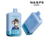WASPE Double Flavor 40000 Puffs Disposable Vape – Blueberry Ice & Black Dragon Ice | 36ml, 850mAh, LED Display, Type‑C