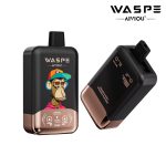 WASPE Double Flavor 40000 Puffs Disposable Vape – Strawberry Raspberry Cherry + Love 666 (36ml, 850mAh, Type‑C, LED)