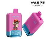 WASPE Double Flavor 40000 Puffs Disposable Vape – Strawberry Watermelon Bubblegum & Mixed Fruit (36ml, 850mAh, LED, USB‑C)