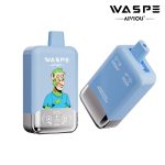 WASPE Double Flavor 40000 Puffs Disposable Vape – Blue Razz Lemonade & Watermelon Bubblegum (36ml, Type‑C, LED Display)