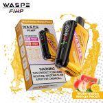WASPE FW-30000 Disposable Vape (30,000 Puffs) – Watermelon Mango Peach, Dual Mesh Coil, LED Display, Adjustable Airflow