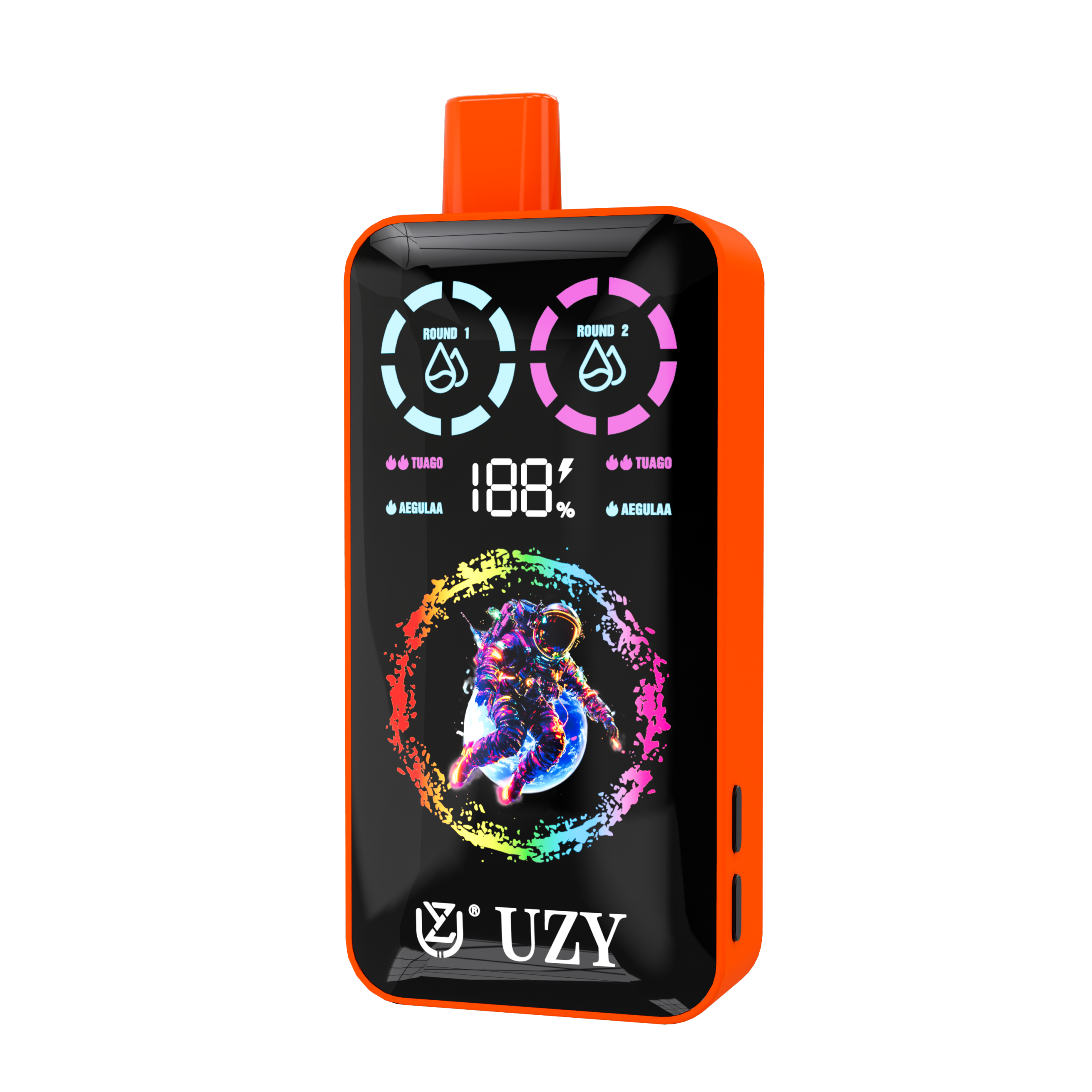 UZY Tornado 30000 Puffs Dual Flavor Disposable Vape – Blue Razz Lemonade & Watermelon Bubblegum (40ml, Display, 850mAh USB-C)