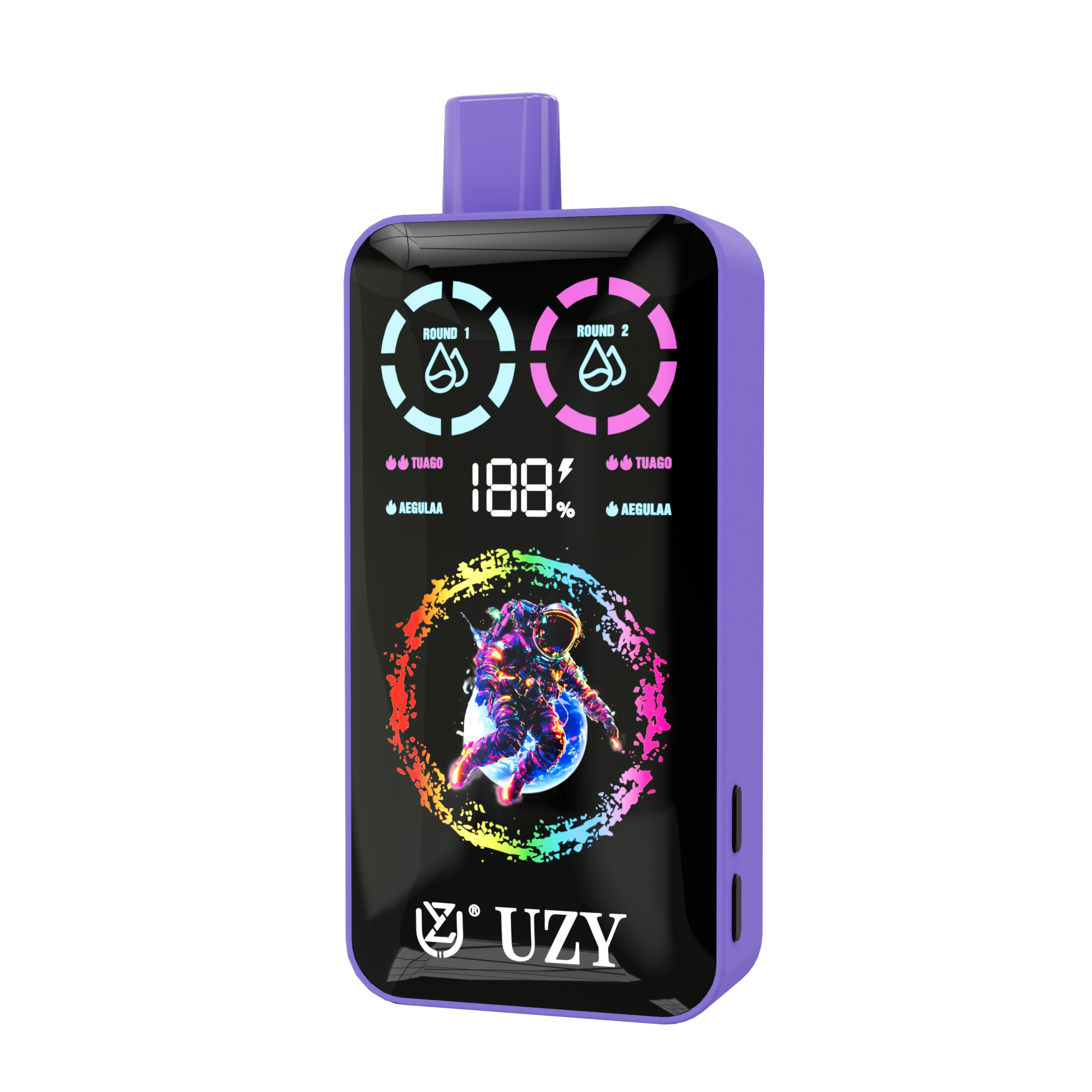 UZY Tornado 30000 Puffs Dual Flavor Disposable Vape (Grape Ice & Strawberry Kiwi) | 40ml, 850mAh, Display, Type‑C