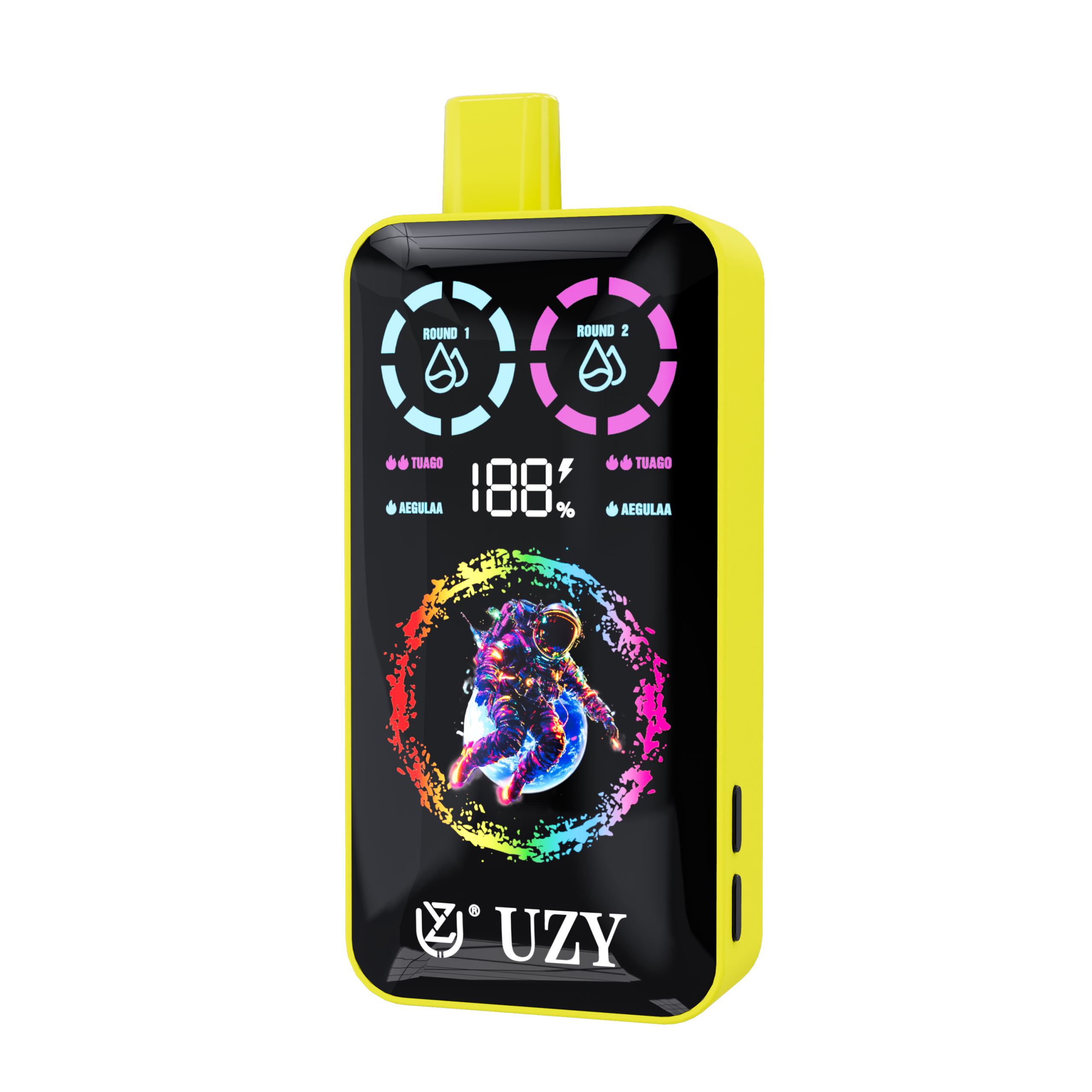 UZY Tornado 30000 Puffs Dual Flavor Disposable Vape – Peach Berry + Watermelon Mango Peach (40ml, 850mAh, Type‑C, Display)