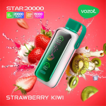 Vozol Star 20000 Puffs Strawberry Kiwi Disposable Vape (24ml, 5% Nicotine, Display, USB-C)