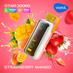 Vozol Star 20000 Puffs Strawberry Mango Disposable Vape (24ml, 5% Nicotine, Dual Mesh, LED Display)