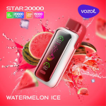 Vozol Star 20000 Puffs Watermelon Ice Disposable Vape 24ml, 5% Nicotine, LED Display, Type‑C Rechargeable